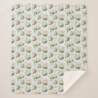 pastel blossom field sherpadecke