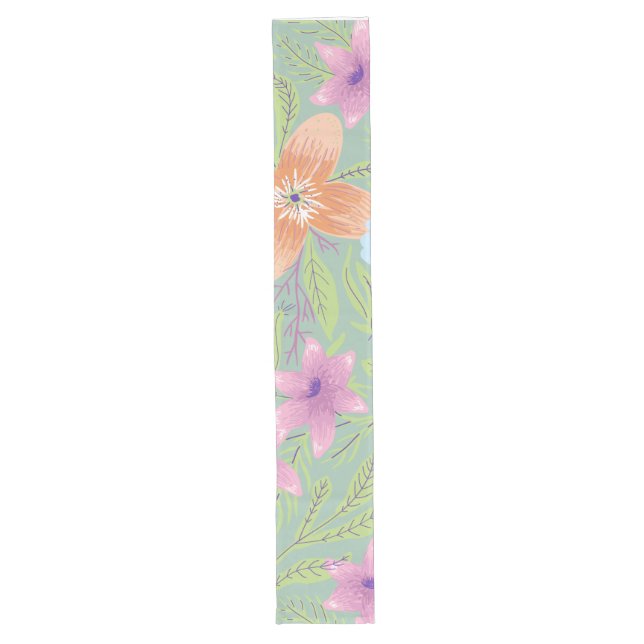 Pastel Blossom Table Runner Großer Tischläufer (Vorderseite)