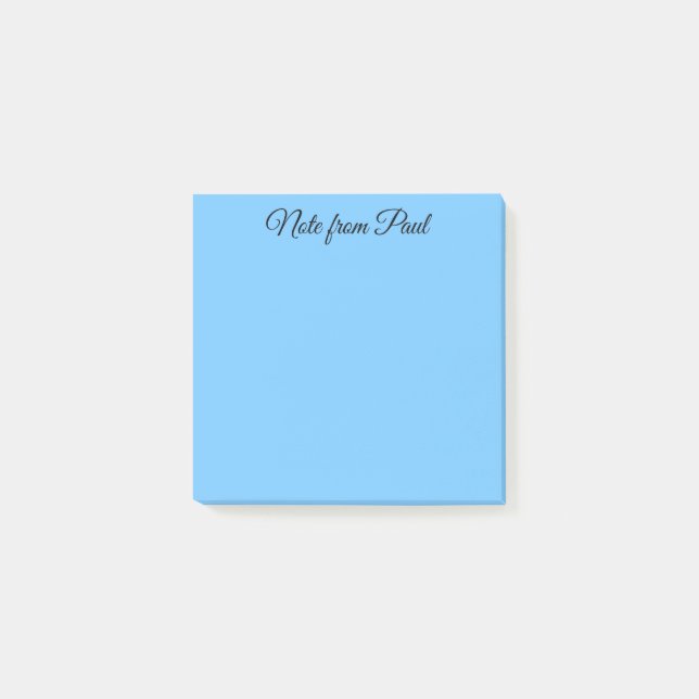 Pastel Blue Abend Sky Post-it Klebezettel (Vorderseite)