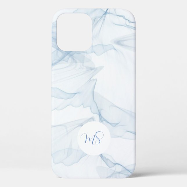 Pastel Blue Abstrakt Apple Samsung Handy Case (Rückseite)