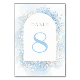 pastel blue baby's breath table number tischnummer
