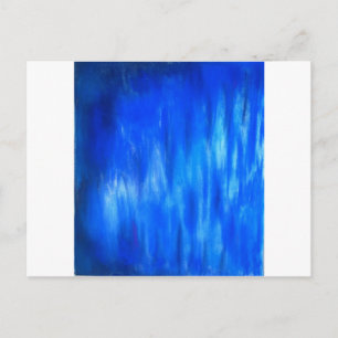 Pastel Blue Blaze (abstrakter Expressionismus) Postkarte