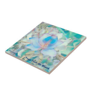 Pastel Blue Blossom Fliese