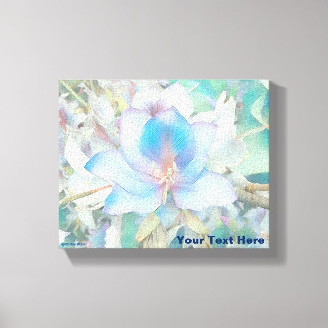 Pastel Blue Blossom Leinwanddruck (Vorderseite)