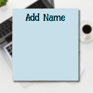 Pastel Blue Einzigartige Geschenke für Personalisi Notizblock