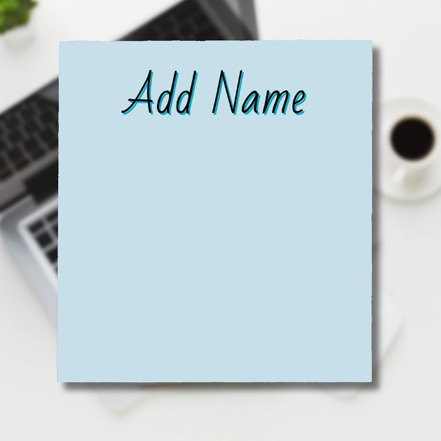 Pastel Blue Einzigartige Geschenke für Personalisi Notizblock (Von Creator hochgeladen)
