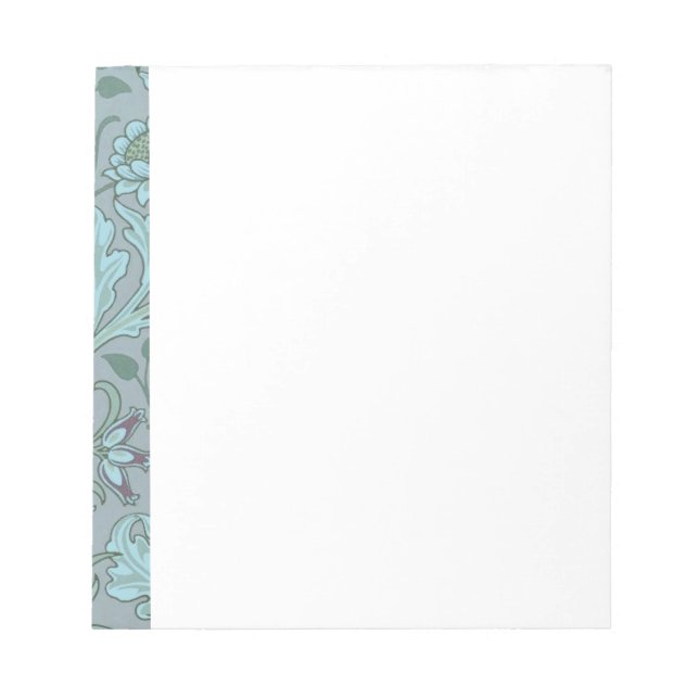Pastel Blue Flowers Notizblock (Vorderseite)