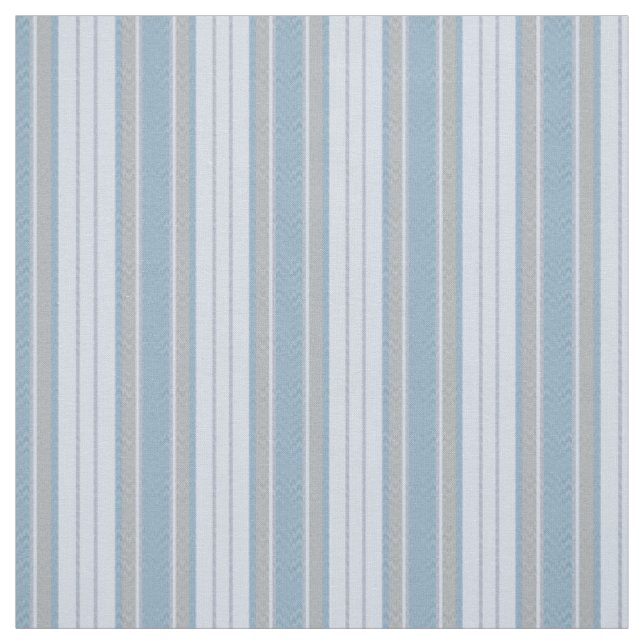 Pastel Blue & Gray Chevron Stripes Stoff (Muster)