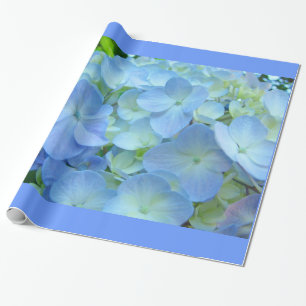 Pastel Blue Hydrangea Blume Packpapier Geschenke
