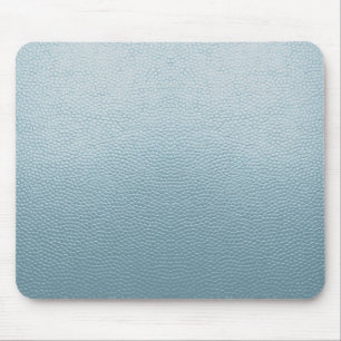 Pastel Blue Leather Mousepad