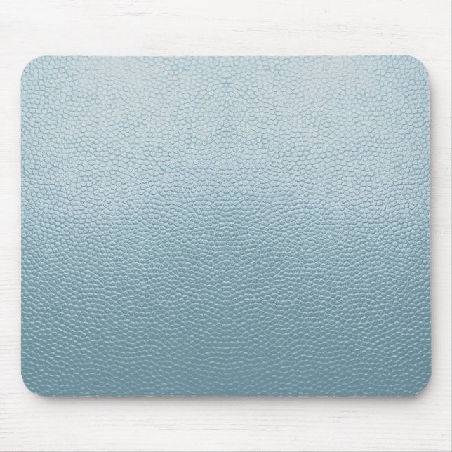 Pastel Blue Leather Mousepad (Vorne)