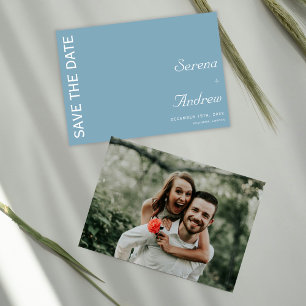 Pastel Blue Minimalistisch Schlicht Chic Künstleri Einladung