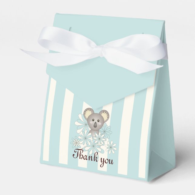 Pastel Blue Niedlich Baby Koala Kids Party Vielen  Geschenkschachtel (Vorderseite)