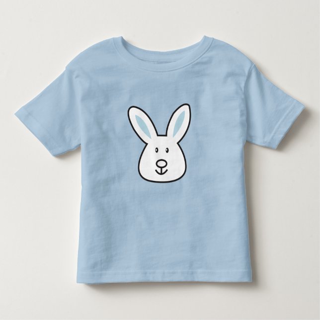 Pastel Blue Niedlich Ostersonnige Illustration Kleinkind T-shirt (Vorderseite)