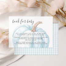 Pastel Blue Pumpkin Book for Baby Boy Showroom