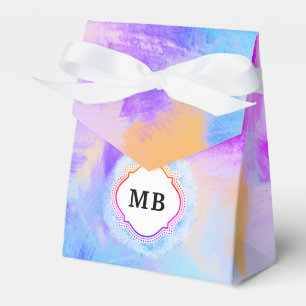 Pastel Blue Rainbow Favor Box Geschenkschachtel