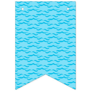 Pastel Blue Sea Water Waves Peaceful Ocean Wimpelkette