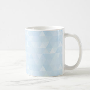 Pastel Blue Triangle Mosaik-Tasse Tasse