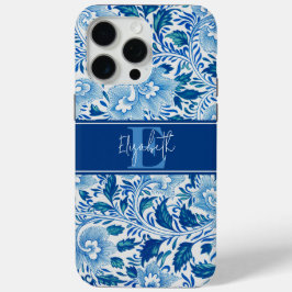 Pastel Blue Vintag Chinesischer Blume Case-Mate iPhone Hülle