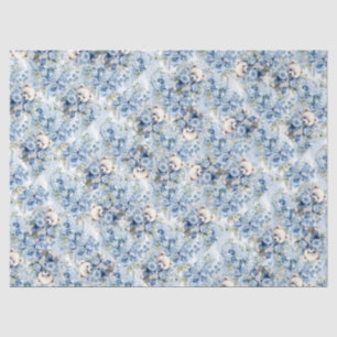 Pastel Blue Vintag Inspiriert Teddy Bears Seidenpapier