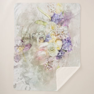 *~* Pastel Blume AR26 Klassisch Moderne Romantik Sherpadecke