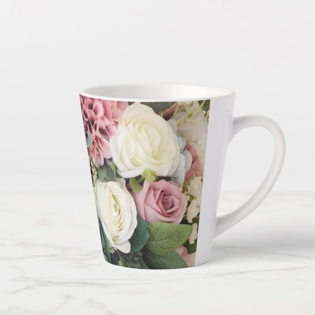 Pastel Blume Bouquet Milchtasse (Rechts)
