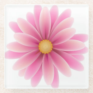Pastel-Blume Glasuntersetzer