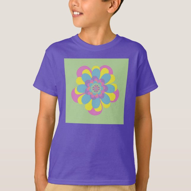 Pastel-Blume T-Shirt (Vorderseite)