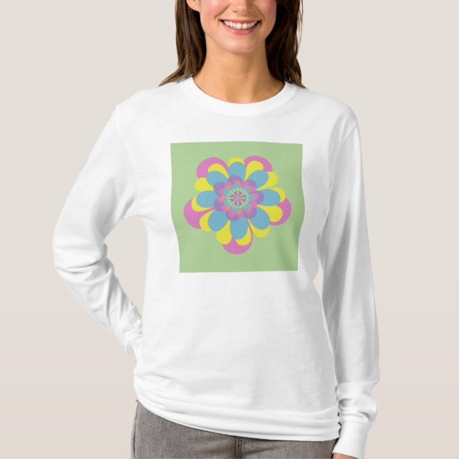 Pastel-Blume T-Shirt (Vorderseite)