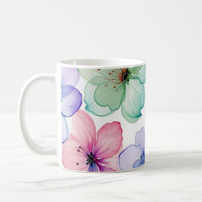 Pastel Blume Tasse (Links)