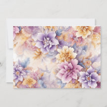 Pastel-Blumen-Kartenpackung x 10