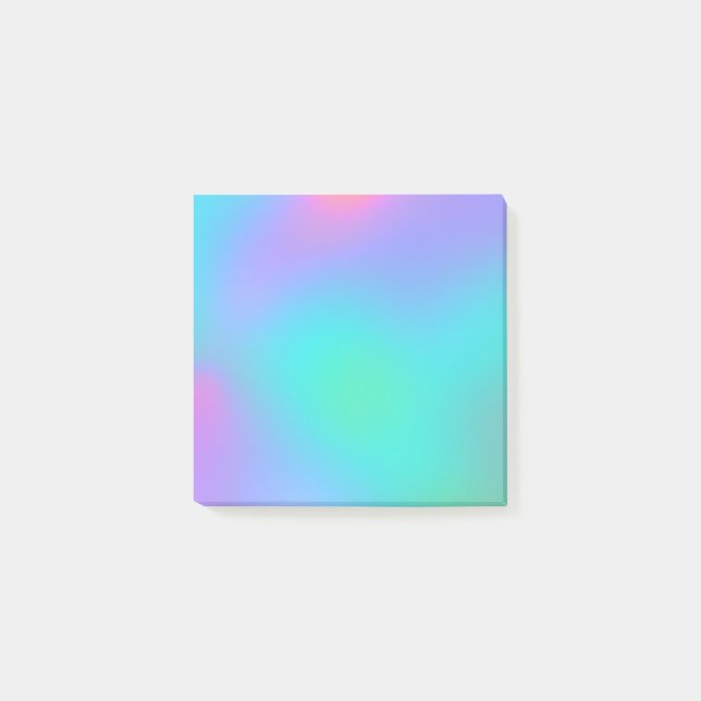 Pastel Blurry Gradient Post-it Notes Klebezettel (Vorderseite)