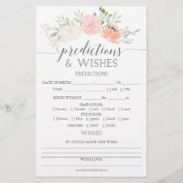 Pastel Blush Doppelseitige Babyduschspiele