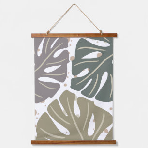 Pastel Boho Abstrakte Bio Ästhetik Moderne Mauer Wandteppich Mit Holzrahmen