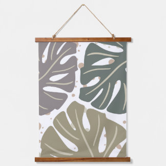 Pastel Boho Abstrakte Bio Ästhetik Moderne Mauer Wandteppich Mit Holzrahmen