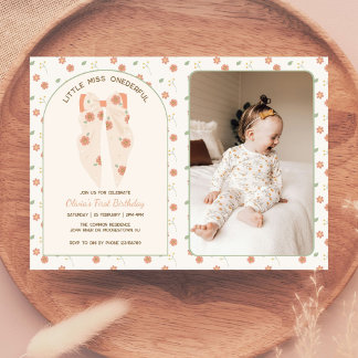 Pastel Boho Bow Birthday Bash Foto Einladung