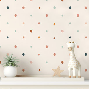 Pastel Boho Polka Dot Tapete