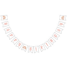 Pastel Boho Rainbow Girls zum Geburtstag glücklich Wimpelkette