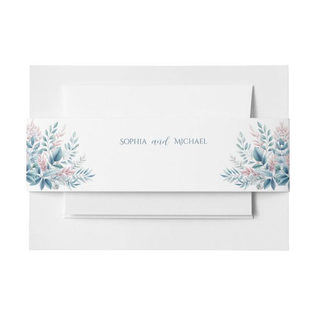 Pastel Botanical- Einladungsbanderole (Vorderseite Beispiel)