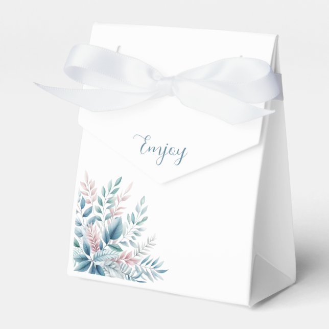 Pastel Botanical-Wedding- Geschenkschachtel (Vorderseite)