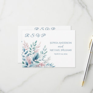 Pastel Botanisch-UAWG-Hochzeit - Postkarte