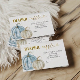 Pastel Boy Pumpkin Babydusche Windelwanne Begleitkarte