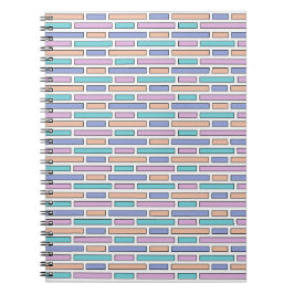 Pastel Bricks Mosaic Notizblock