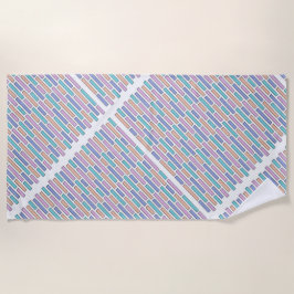 Pastel Bricks Mosaic Strandtuch