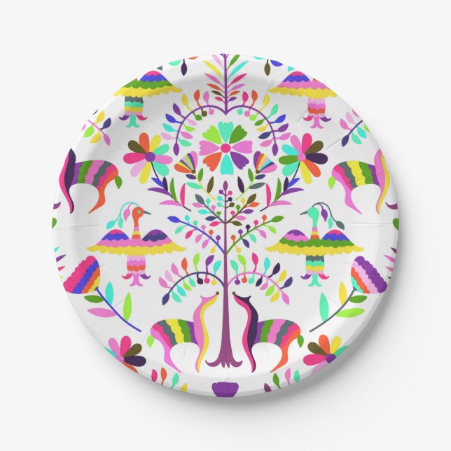 Pastel Brights Otomi Print Paper Teller (Vorderseite)