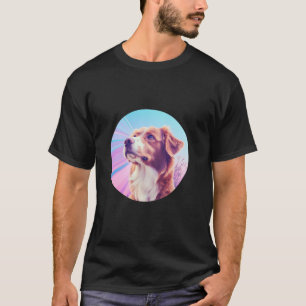 Pastel Brittany Spaniel Hund für Bretagne Hund Lov T-Shirt