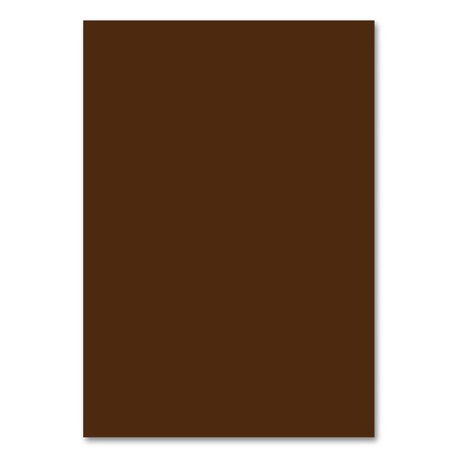 Pastel Brown, Kiefernkone, Puce, Tischnummer (Vorderseite)