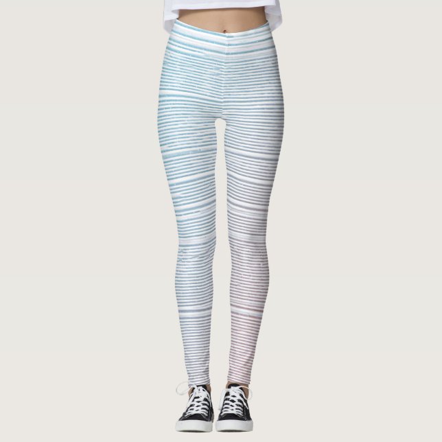 Pastel Brush Paint Textured Background Leggings (Vorderseite)