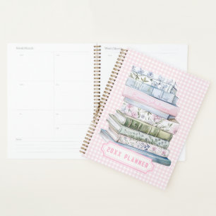 Pastel Bücher Literaturfach Planer