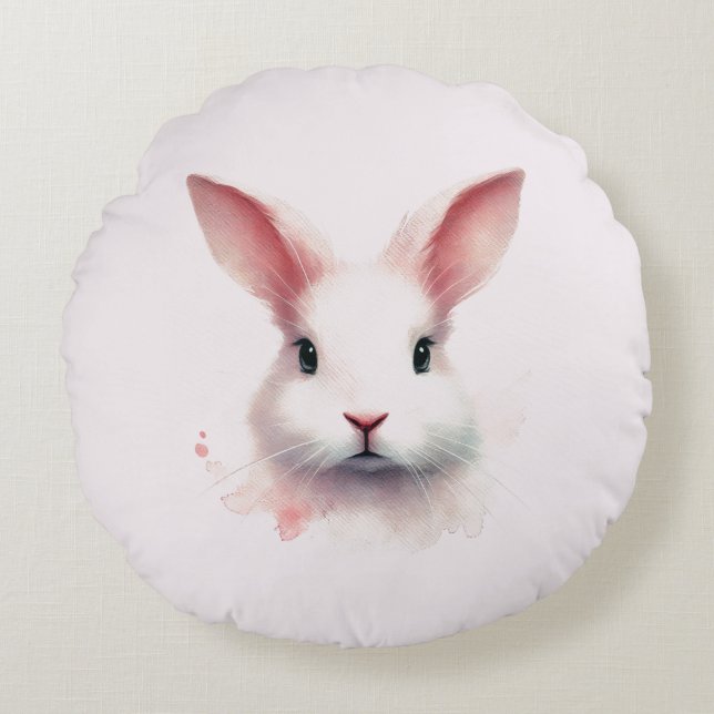 Pastel Bunny Comfort: Rundkissen Rundes Kissen (Vorderseite)
